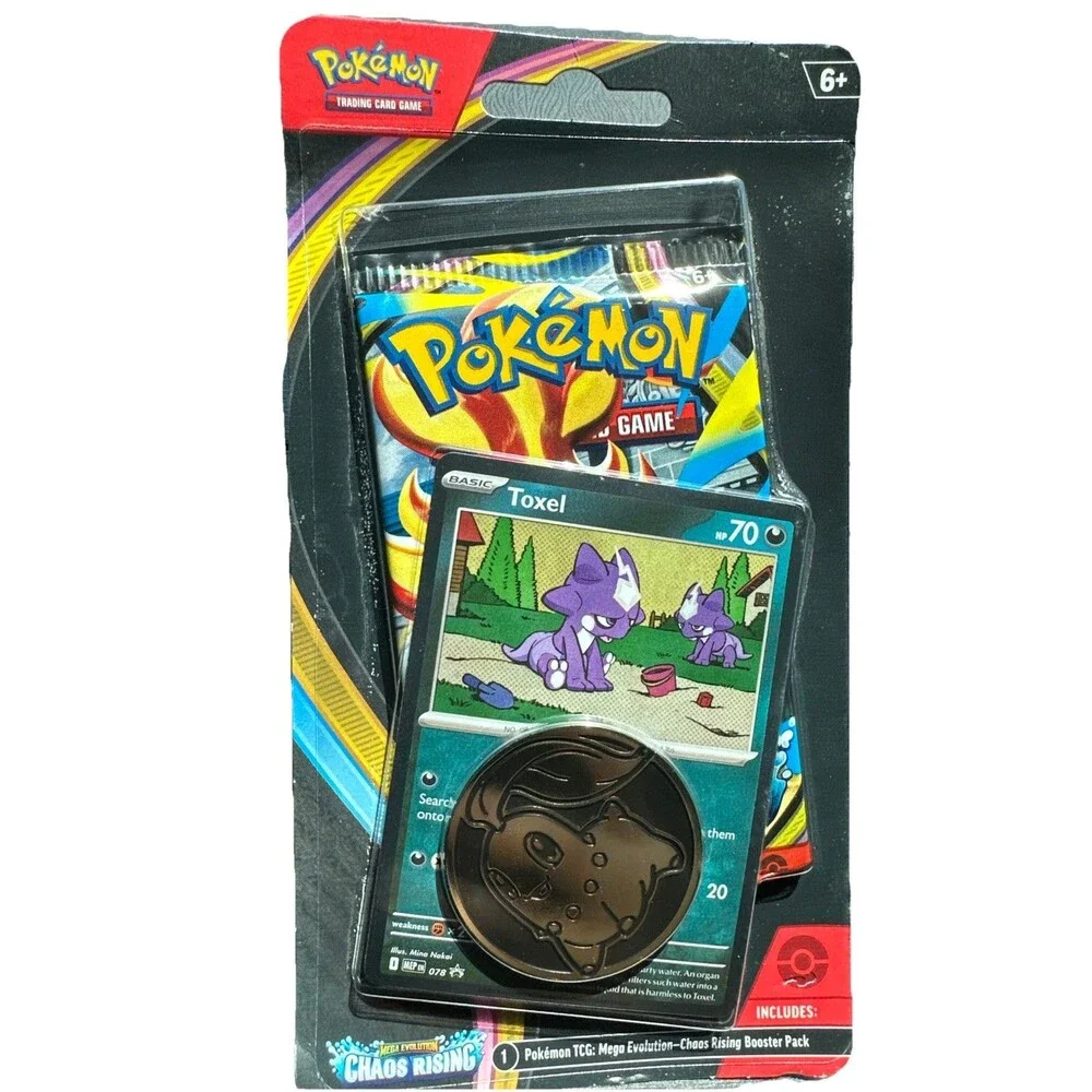Pokémon Mega Evolution—Chaos Rising Booster  Toxel Promo Coin